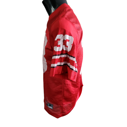 Ohio State Buckeyes Jersey #33 Nike Team Red Youth Medium - High-Quality Polyester Fabric - USASTARFASHION