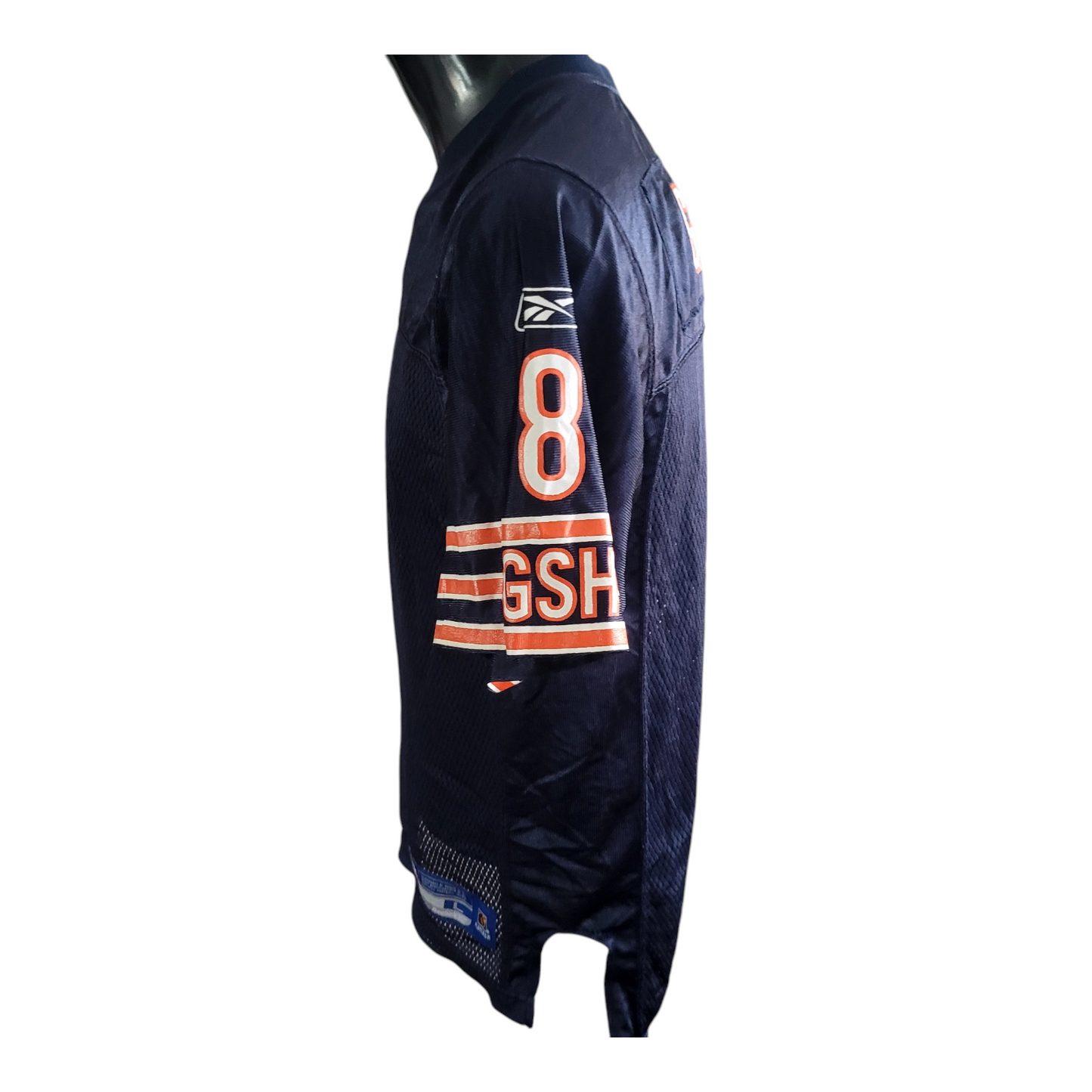 Youth Large Reebok NFL Jersey - Chicago Bears #8 Rex Grossman, Excellent Condition, Navy Blue - USASTARFASHION