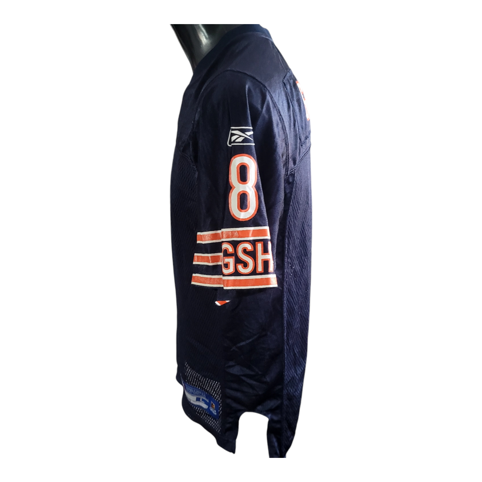 Youth Large Reebok NFL Jersey - Chicago Bears #8 Rex Grossman, Excellent Condition, Navy Blue - USASTARFASHION