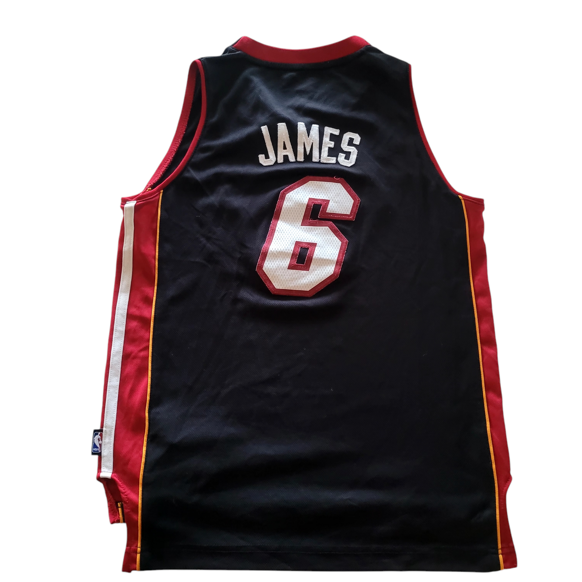 Miami Heat LeBron James #6 Jersey - Youth Medium - Adidas NBA Team Apparel - USASTARFASHION