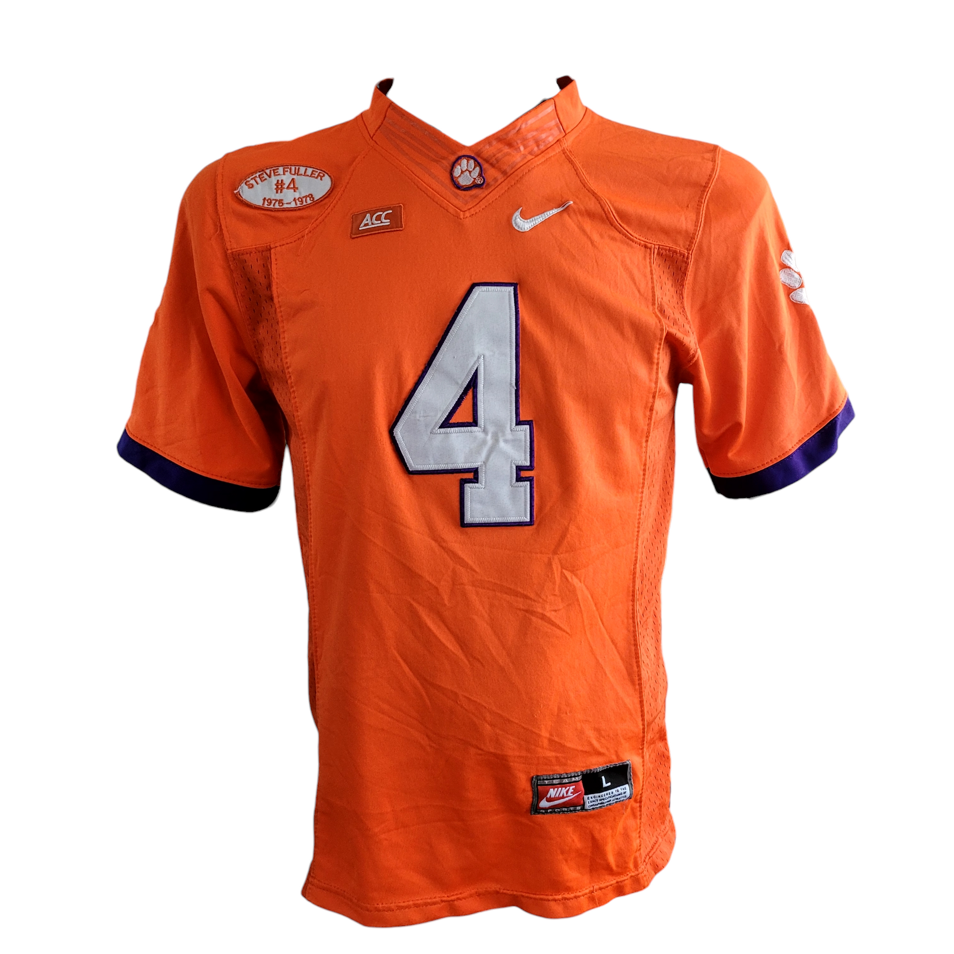 Clemson Tigers Jersey - Youth Large #4 Deshaun Watson, Nike Team Apparel, Grade A Condition - USASTARFASHION