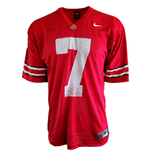 Nike Ohio State Buckeyes #7 Jersey - Red, Men's Medium - USASTARFASHION