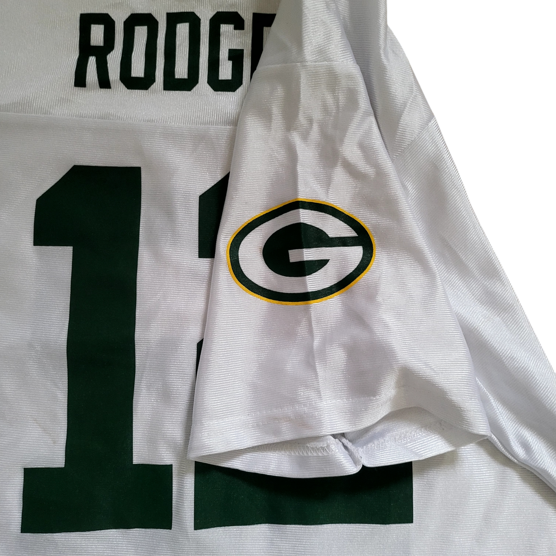 Aaron Rodgers Green Bay Packers Women's Jersey #12 XL White NFL Authentic Classic Design - USASTARFASHION