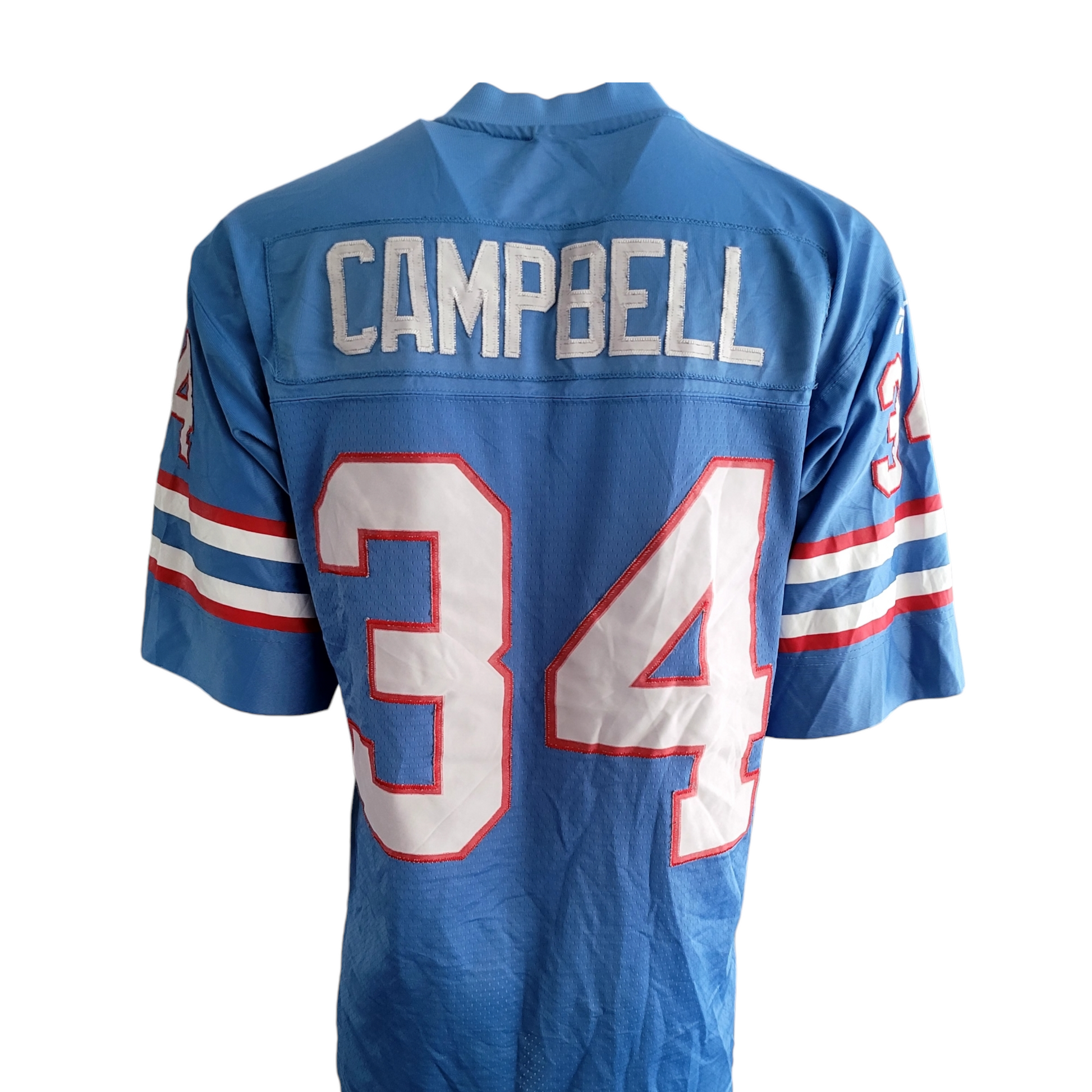 Earl Campbell Throwback Jersey - Houston Oilers #34 - Reebok - Size Medium - Grade A Condition - USASTARFASHION