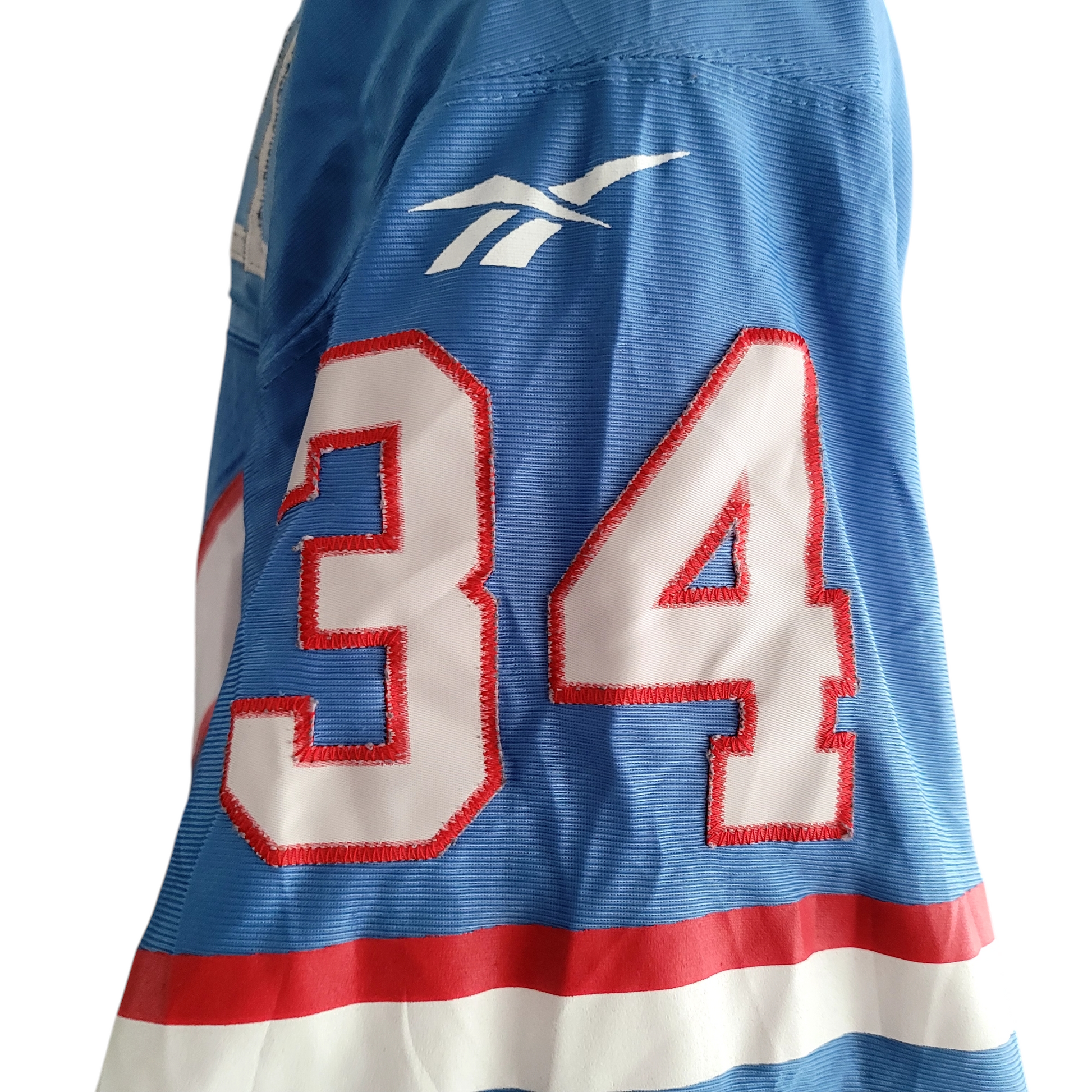 Earl Campbell Throwback Jersey - Houston Oilers #34 - Reebok - Size Medium - Grade A Condition - USASTARFASHION