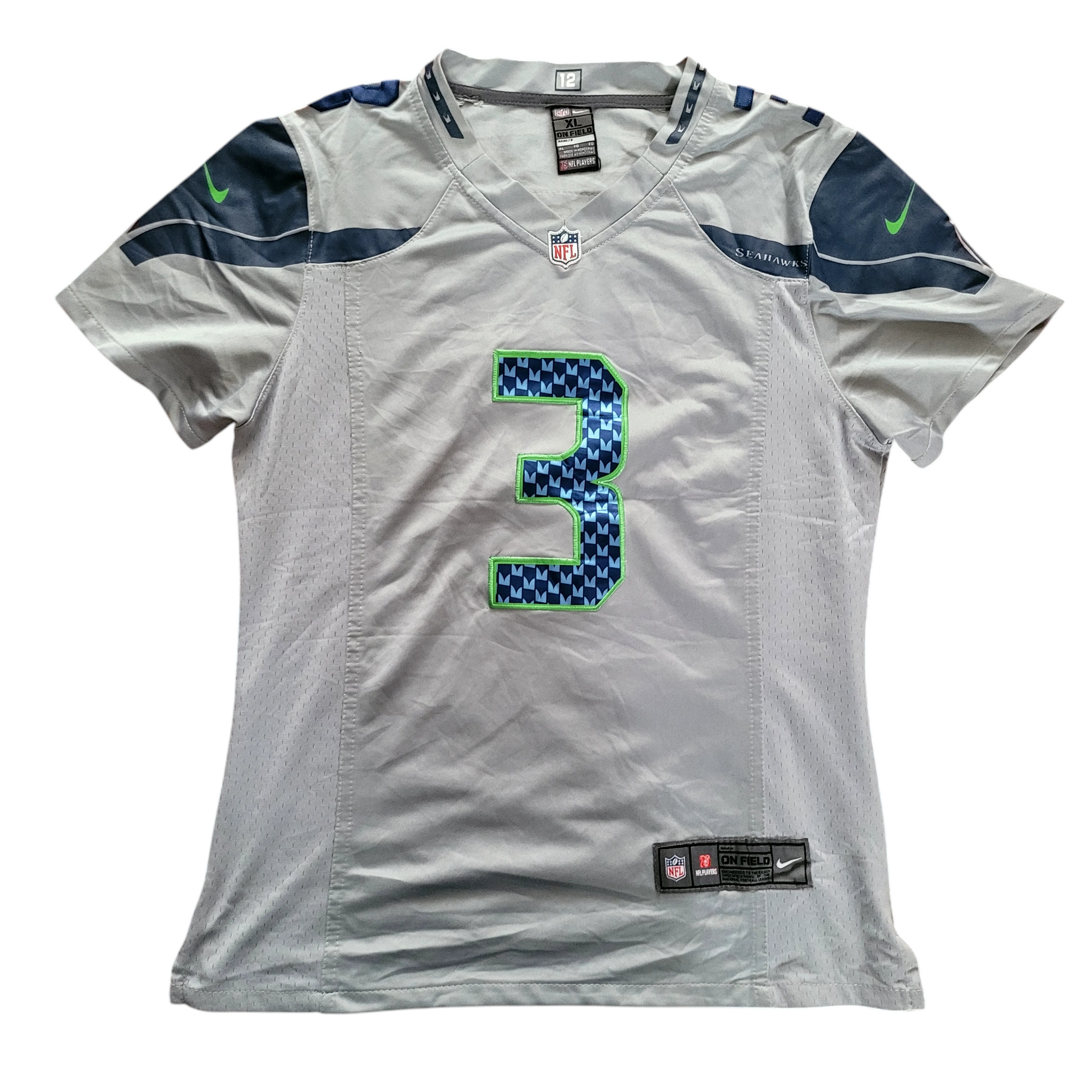 Vintage Seattle Seahawks Russell Wilson #3 Women's Jersey - Size XL - USASTARFASHION