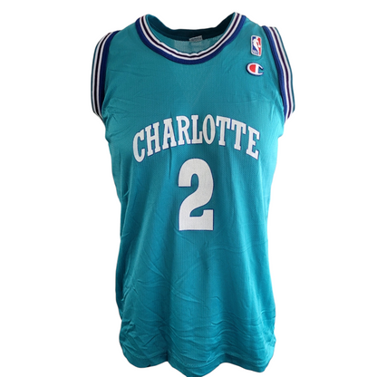 Charlotte Hornets Larry Johnson Jersey sz M - USASTARFASHION