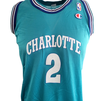 Charlotte Hornets Larry Johnson Jersey sz M - USASTARFASHION