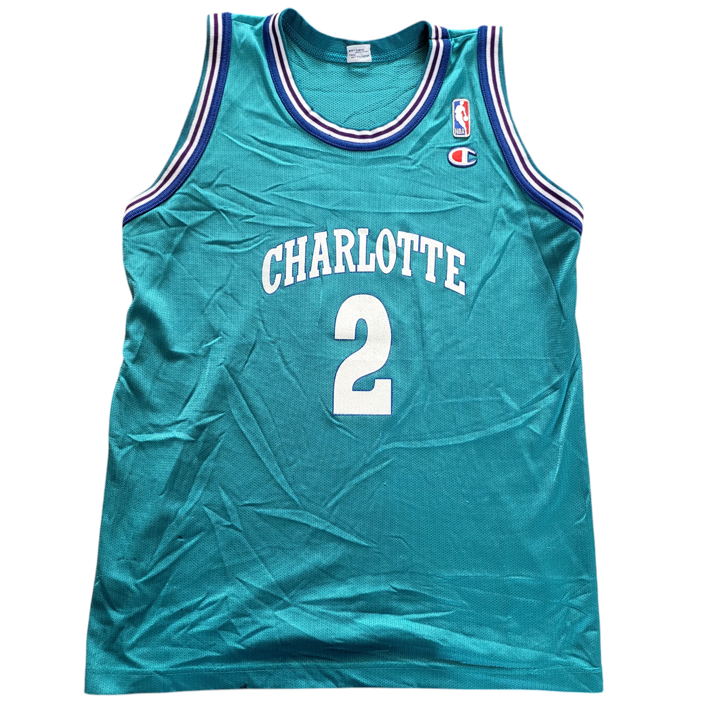 Charlotte Hornets Larry Johnson Jersey sz M - USASTARFASHION