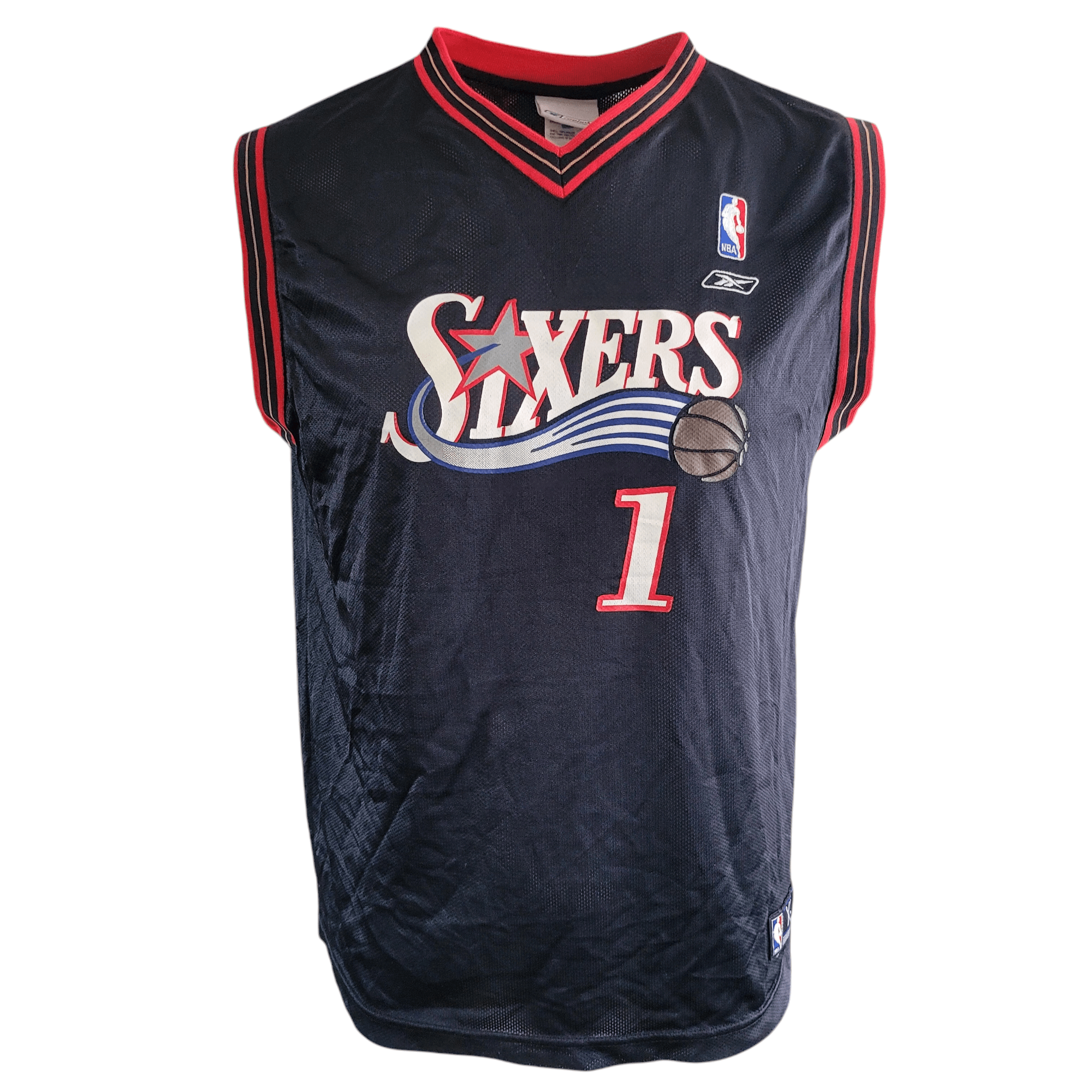 Philadelphia 76ers Allen Iverson youth XL Jersey Tshirt Nba