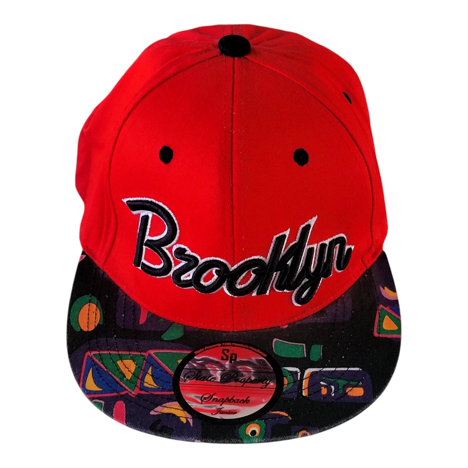 Brooklyn State Property Vintage Snapback for Juniors - Adjustable Cotton Cap with Embroidery Hat Hat