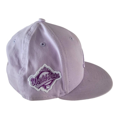 Atlanta Braves New Era 59FIFTY Lilac 1995 World Series Cap 7 3/8 (58.7cm) Hat Hat