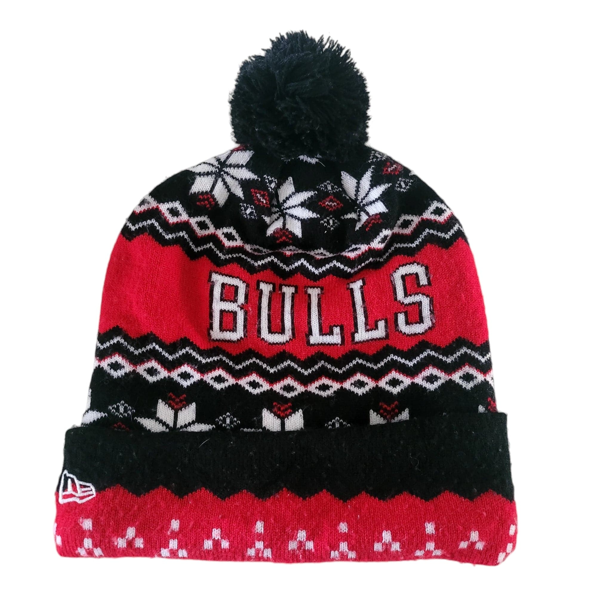 Chicago Bulls New Era Hardwood Classics Pom-Pom Beanie Hat Hat