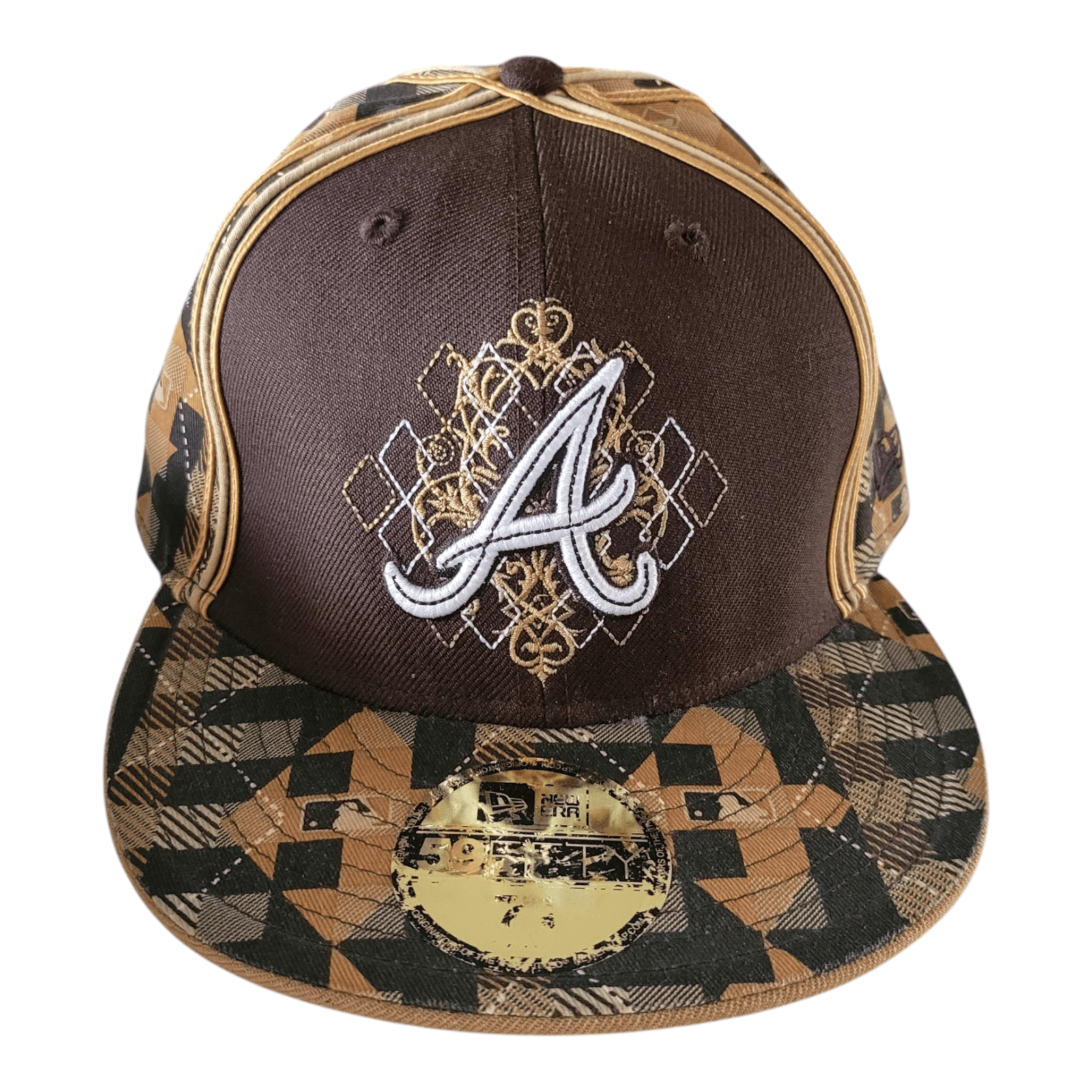 Atlanta Braves New Era Geometric 59FIFTY Cap 7 3/8 Hat Hat