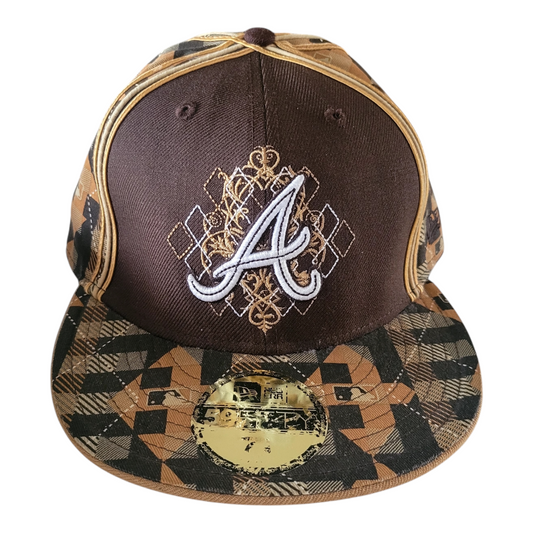 Atlanta Braves New Era Geometric 59FIFTY Cap 7 3/8 - USASTARFASHION