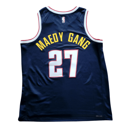 Denver Nuggets #27 "Maedy Gang" Personalized Jersey Denver Nuggets #27 "Maedy Gang" Personalized Jersey England