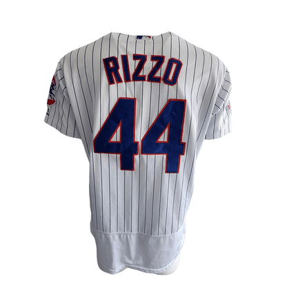 Chicago Cubs Rizzo #44 Button-Up Jersey - Size Large: Jerseys Majestic