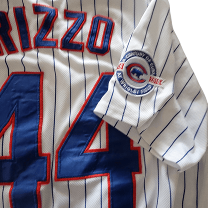 Chicago Cubs Rizzo #44 Button-Up Jersey - Size Large: Jerseys Majestic