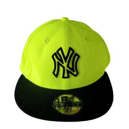 New Era 59FIFTY Neon Yellow MLB Fitted Cap (7 1/8) Hat New era