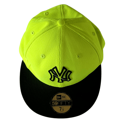 New Era 59FIFTY Neon Yellow MLB Fitted Cap (7 1/8) Hat New era