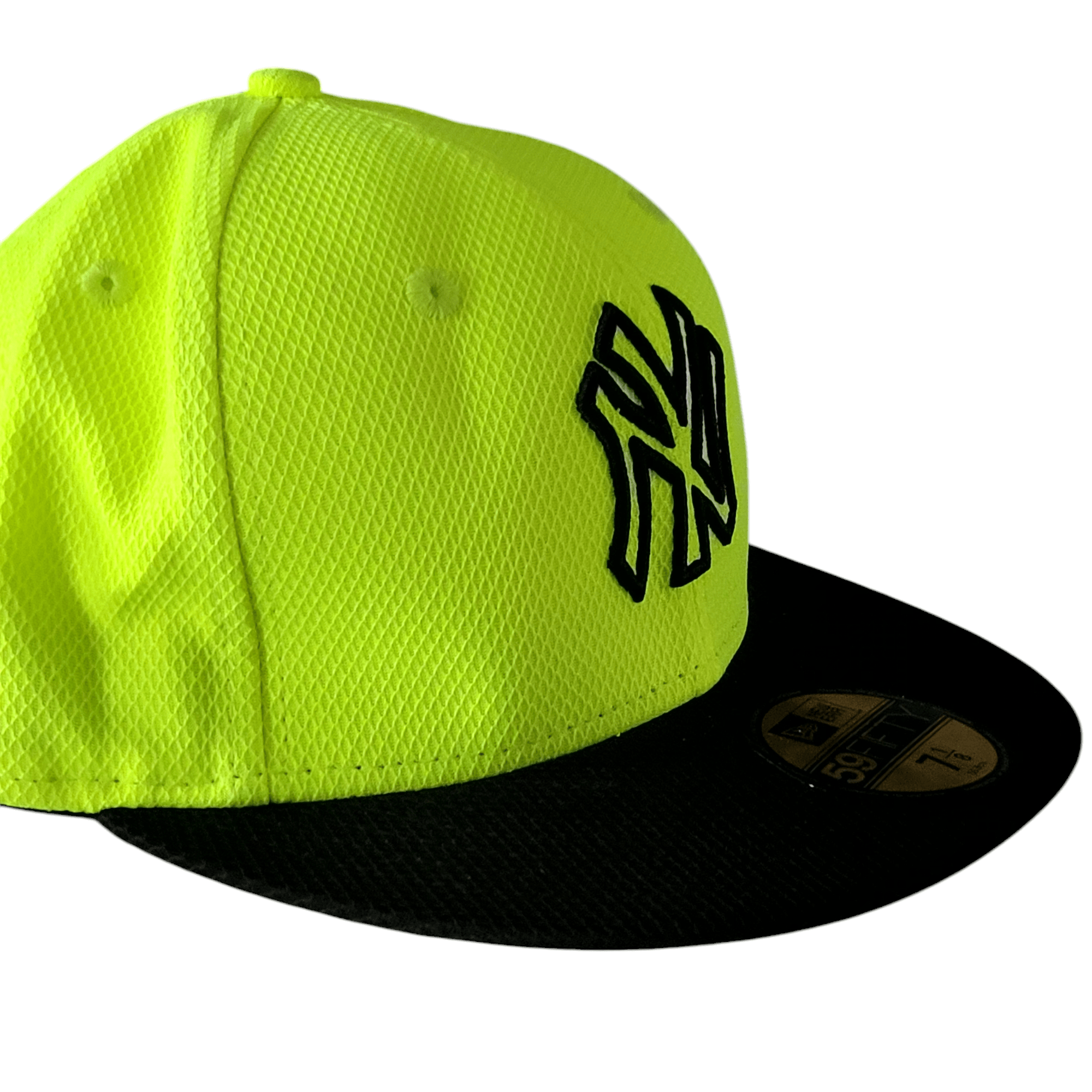 New Era 59FIFTY Neon Yellow MLB Fitted Cap (7 1/8) Hat New era