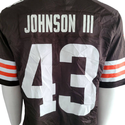 Nike Cleveland Browns John Johnson III #43 Jersey (Size L, On-Field Edition) Jerseys Nike