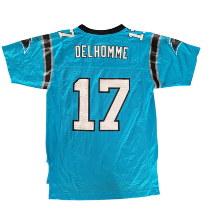 Reebok Jake Delhomme Carolina Panthers Jersey - Blue Size M Medium (10-12) - USASTARFASHION