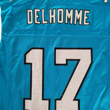 Reebok Jake Delhomme Carolina Panthers Jersey - Blue Size M Medium (10-12) - USASTARFASHION