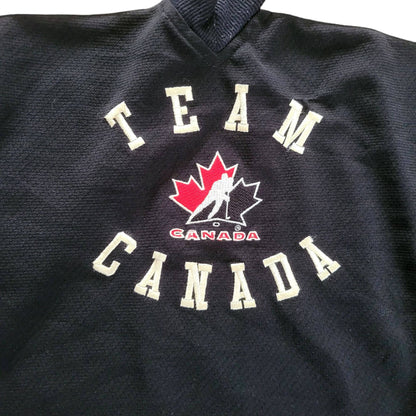 Nike Team Canada Hockey Jersey Youth Size 6 Black Red White - USASTARFASHION