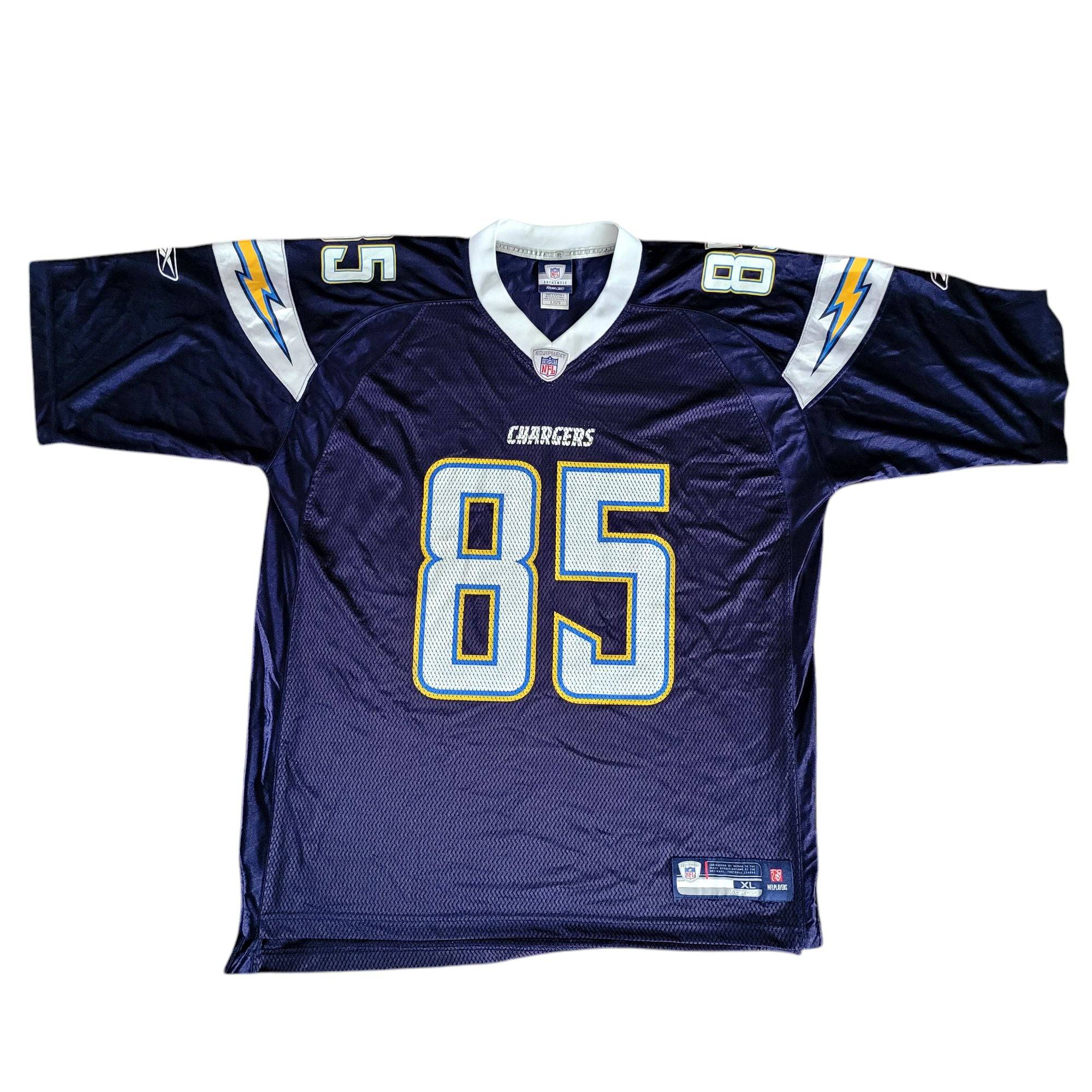 Reebok Antonio Gates San Diego Chargers Jersey - Size XL - USASTARFASHION