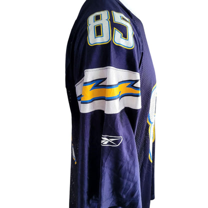 Reebok Antonio Gates San Diego Chargers Jersey - Size XL - USASTARFASHION