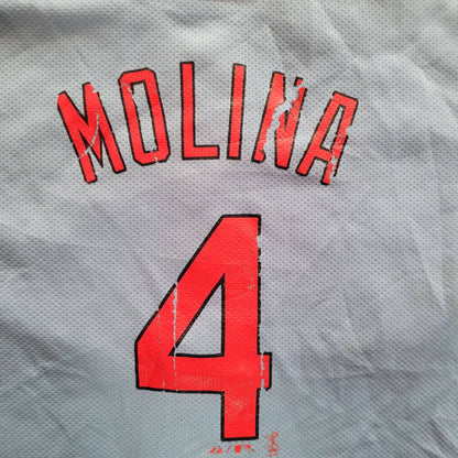 Cooperstown Collection Yadier Molina St. Louis Cardinals Jersey - Size 8 Youth - USASTARFASHION