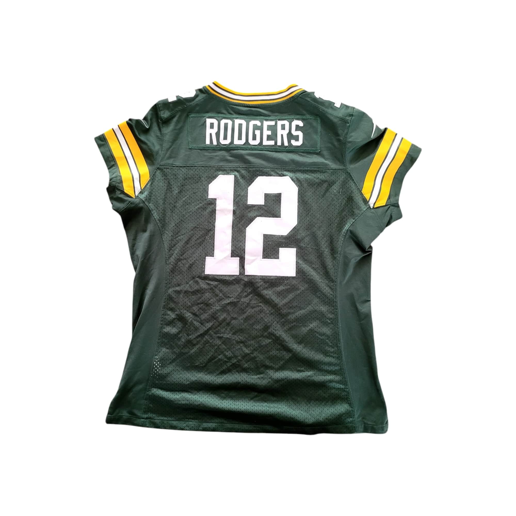 Nike Green Bay Packers Aaron Rodgers Women's On Field Jersey - Size L - USASTARFASHION