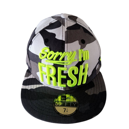 New Era 59FIFTY Sorry I'm Fresh Camo Fitted Hat - Size 7 1/4 - USASTARFASHION