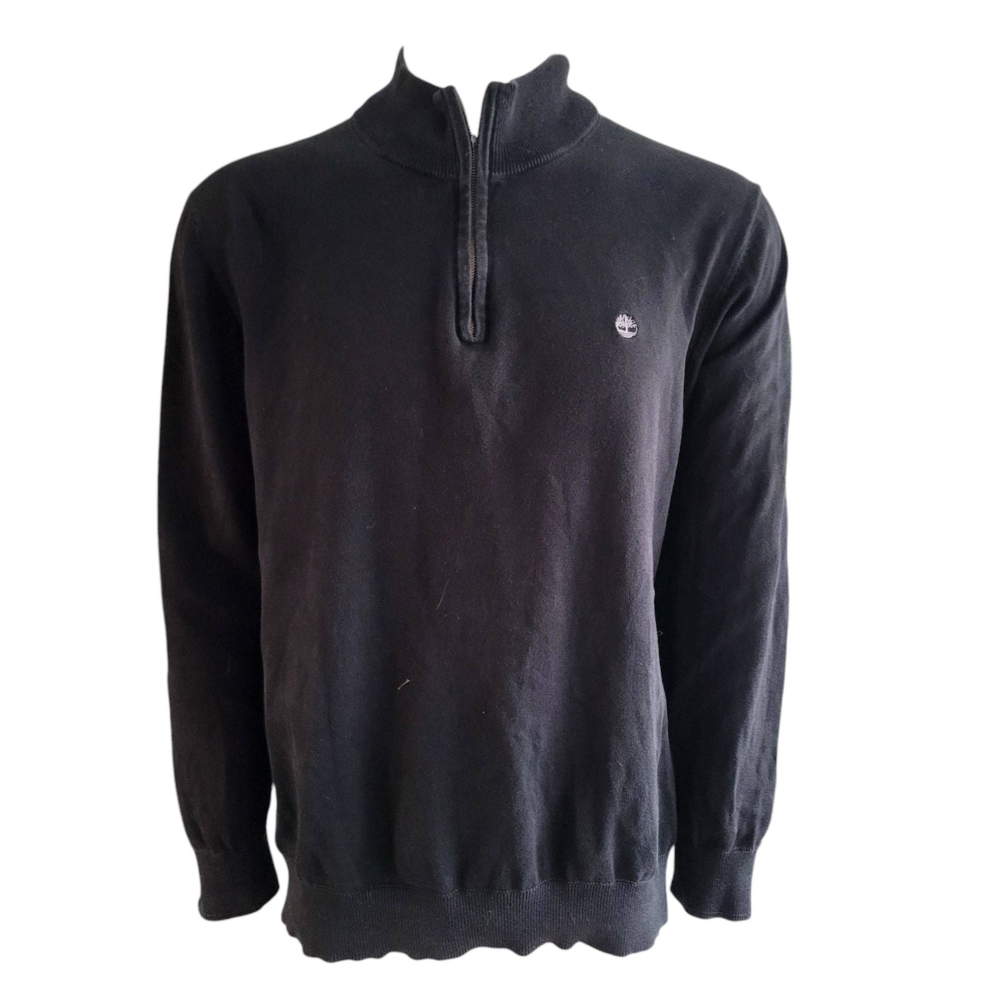 Timberland Black Quarter-Zip Sweater - Size XXL - USASTARFASHION