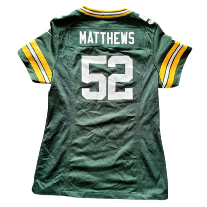 Clay Matthews #52 Green Bay Packers Women's Jersey (Size S) - USASTARFASHION