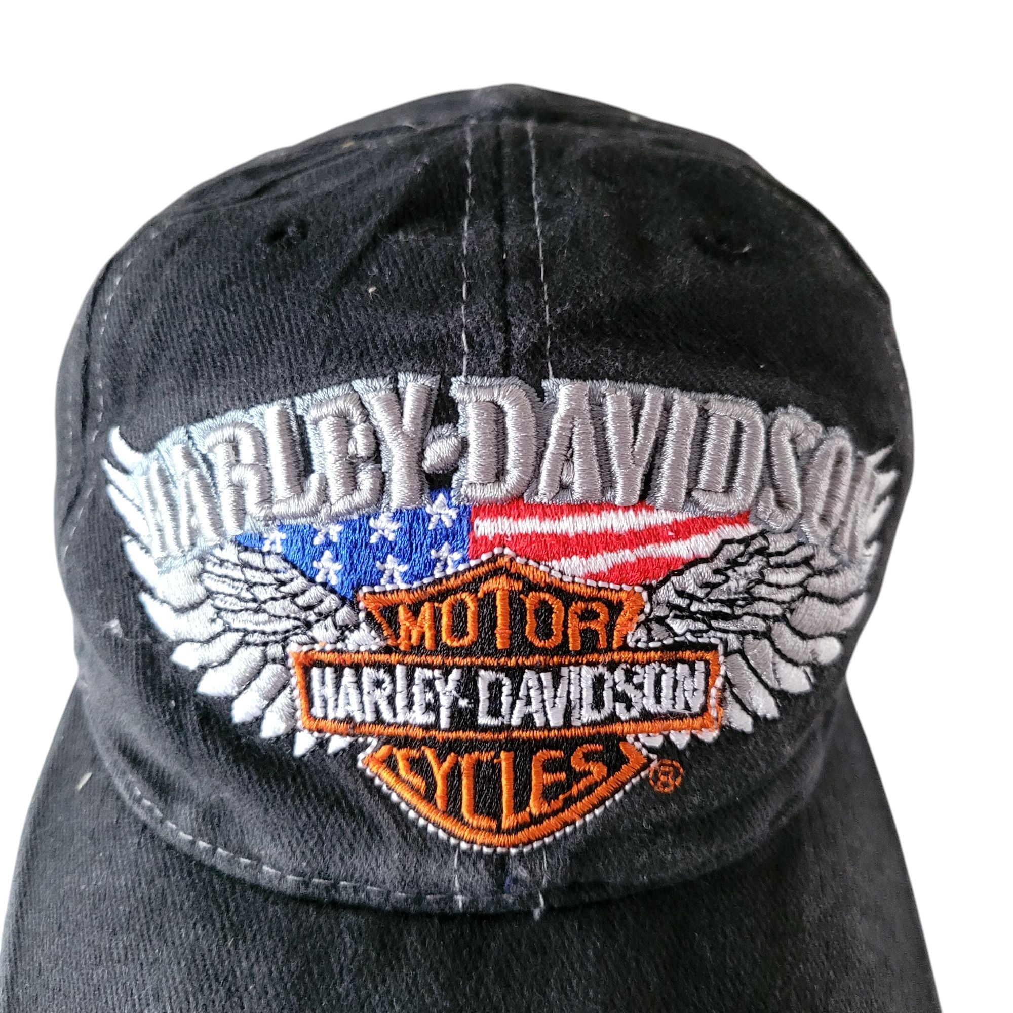 Harley-Davidson Embroidered Adjustable Hat - USASTARFASHION