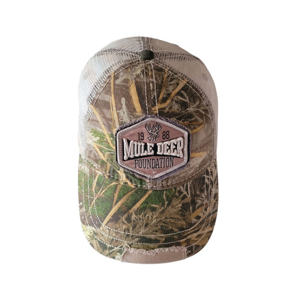 Mule Deer Foundation Camo Trucker Hat - One Size - USASTARFASHION