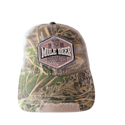 Mule Deer Foundation Camo Trucker Hat - One Size - USASTARFASHION