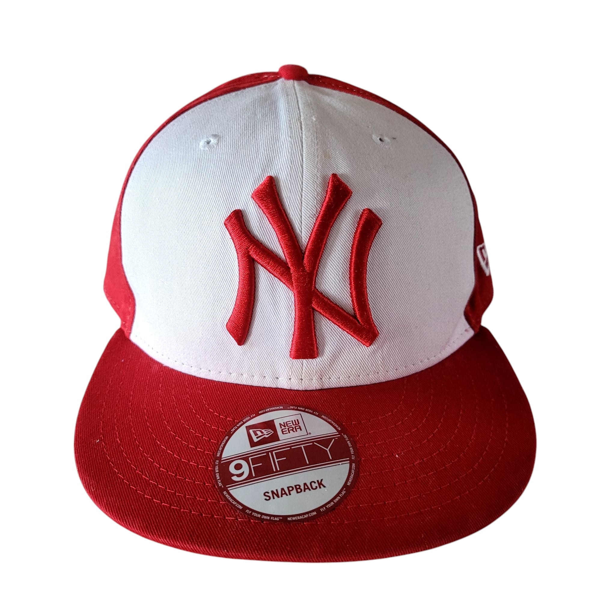 New Era 9FIFTY New York Yankees Snapback Cap - Red & White - USASTARFASHION