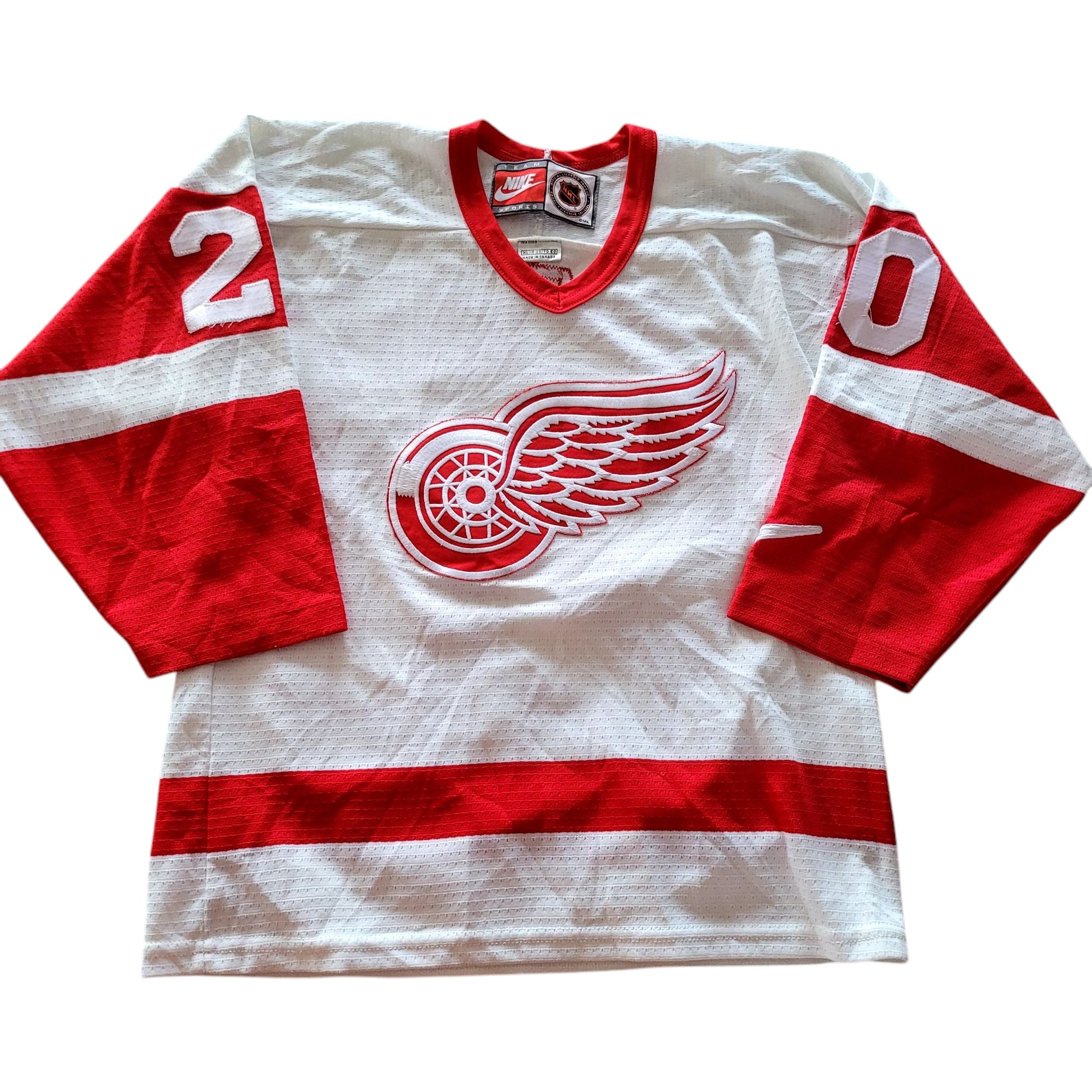 Vintage Nike Detroit Red Wings Martin Lapointe #20 Youth XL (18-20) Jersey – NHL - USASTARFASHION