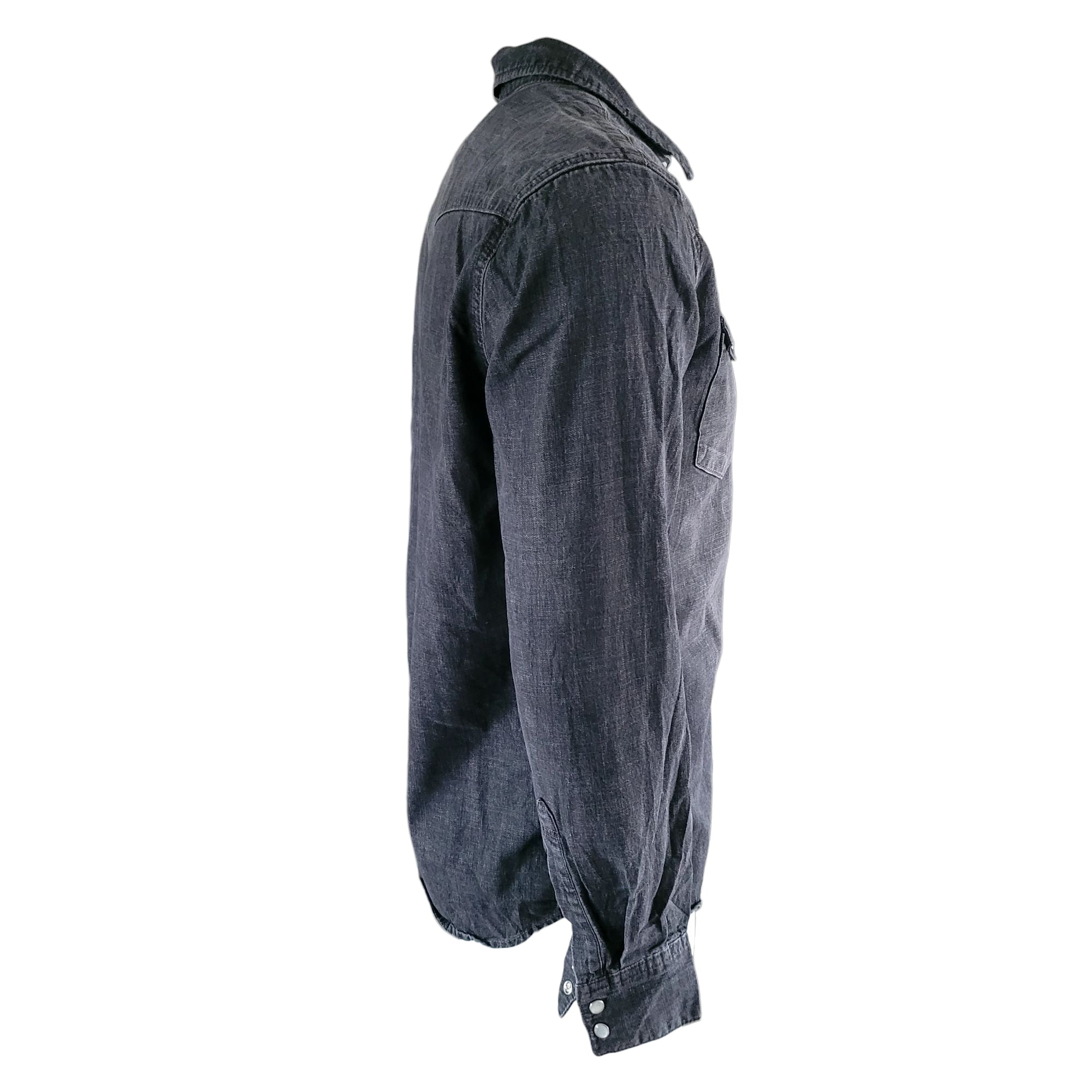 Vintage Levi’s Western Denim Shirt – Black, Size M - USASTARFASHION