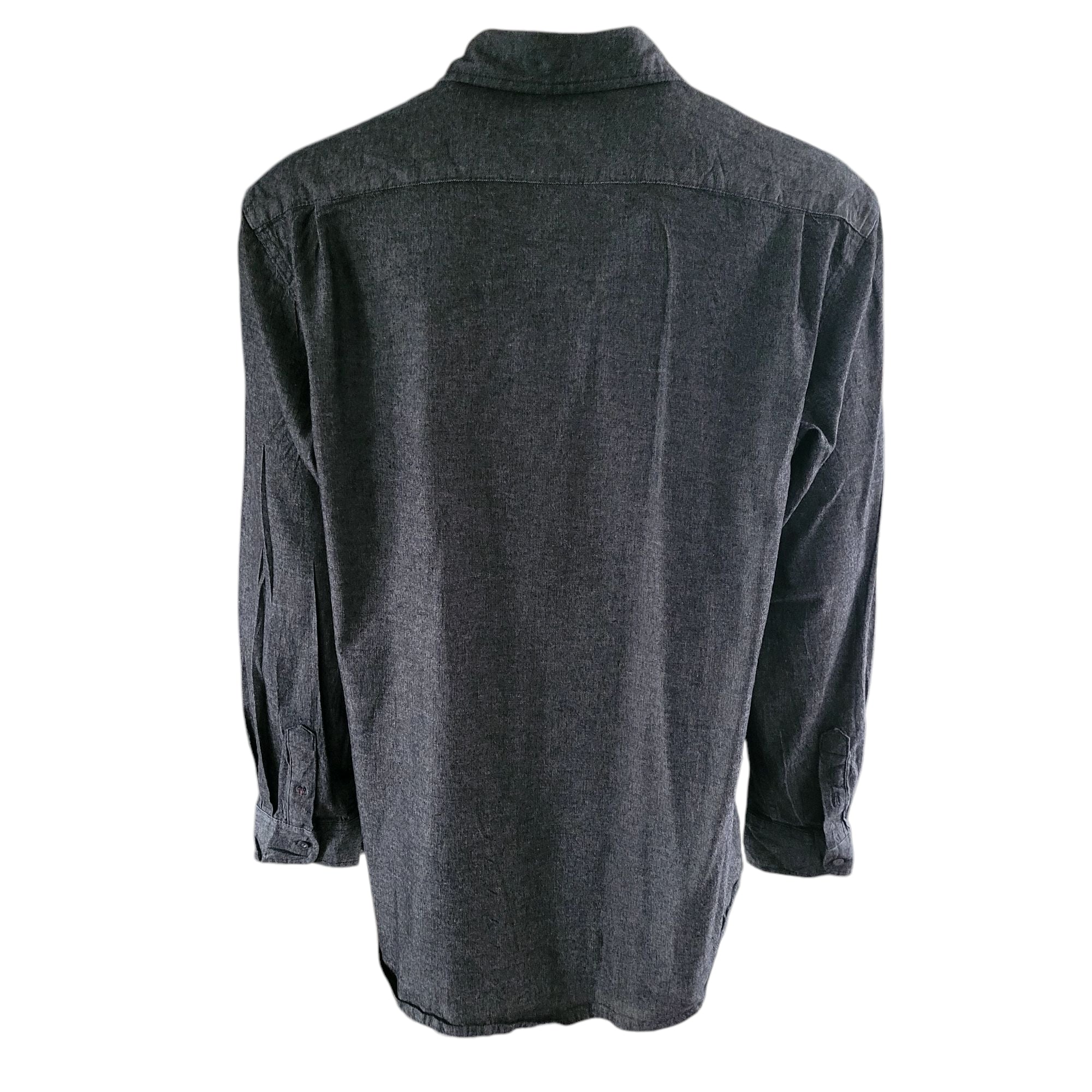 Vintage Wrangler Flex Western Shirt – Charcoal Black, XL - USASTARFASHION