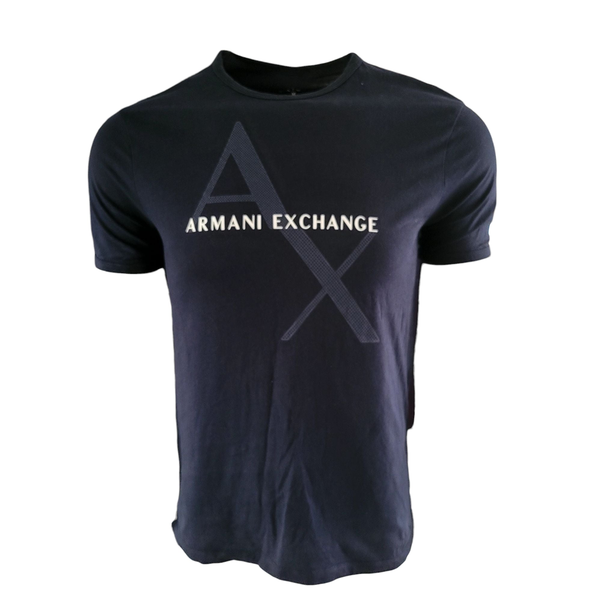Armani Exchange AX Logo T-Shirt – Black, Size M - USASTARFASHION