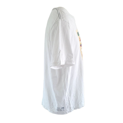 Fat Face Brazil 2014 Print T-Shirt – White, Size XXL - USASTARFASHION