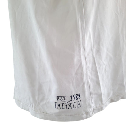 Fat Face Brazil 2014 Print T-Shirt – White, Size XXL - USASTARFASHION
