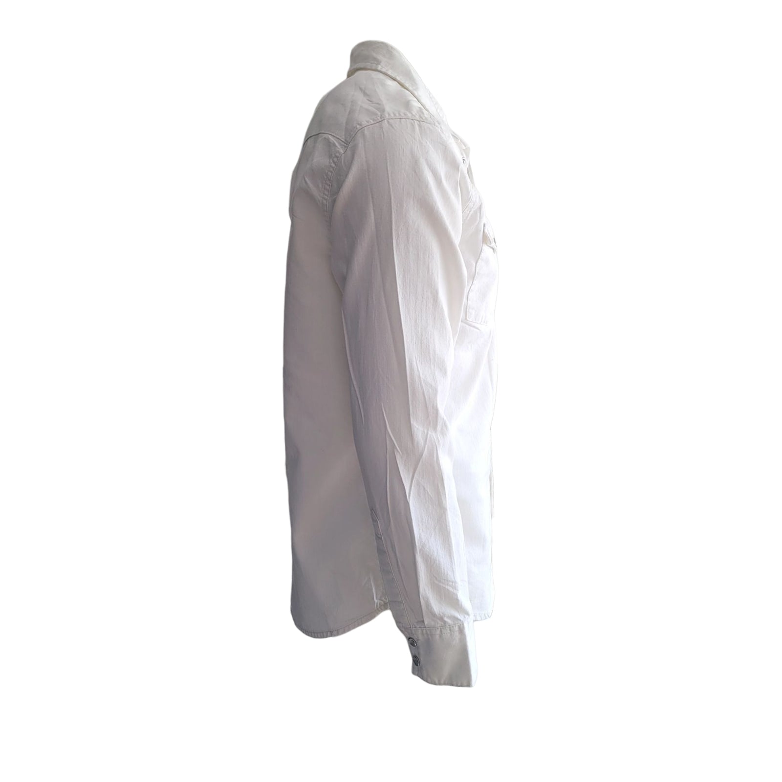 Levi’s White Western Snap Shirt – Size M - USASTARFASHION