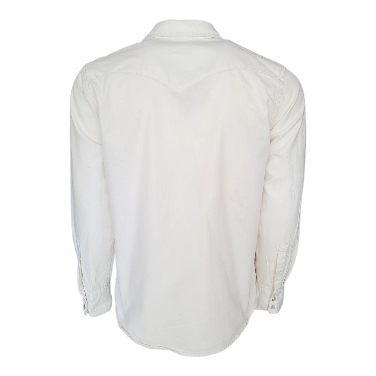 Levi’s White Western Snap Shirt – Size M - USASTARFASHION