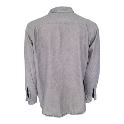 Wrangler Grey Work Shirt – Size L - USASTARFASHION