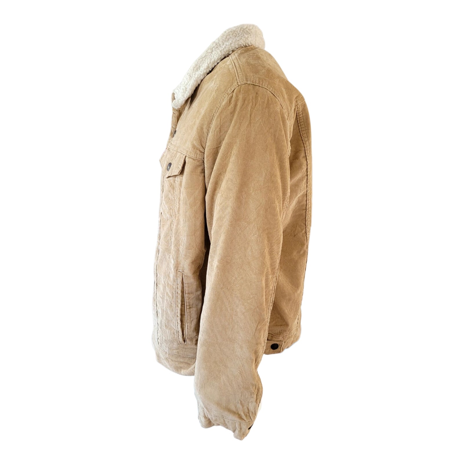 Levi’s Premium 16365-0066 Tan Sherpa Corduroy Jacket – XL - USASTARFASHION